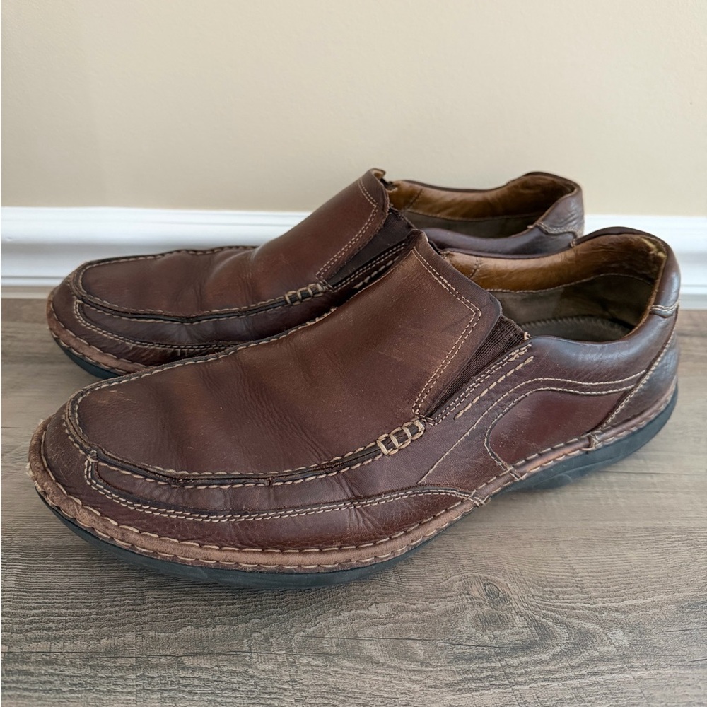 Men's Johnston & Murphy Brown Leather Slip-On Shoes